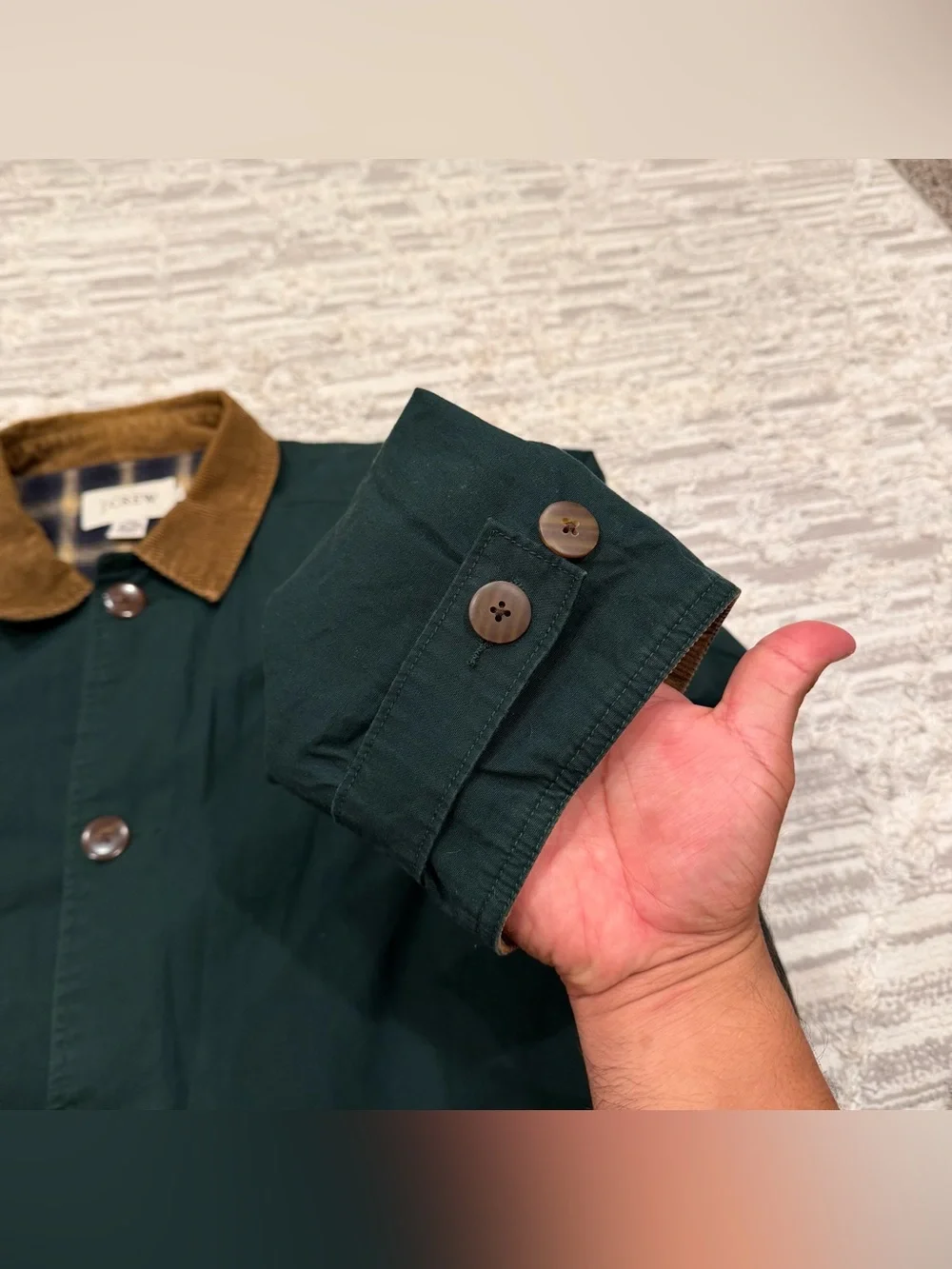 J. Crew Plaid Lined Barn Chore Jacket Men’s XL Field Corduroy Button Hunt Rare